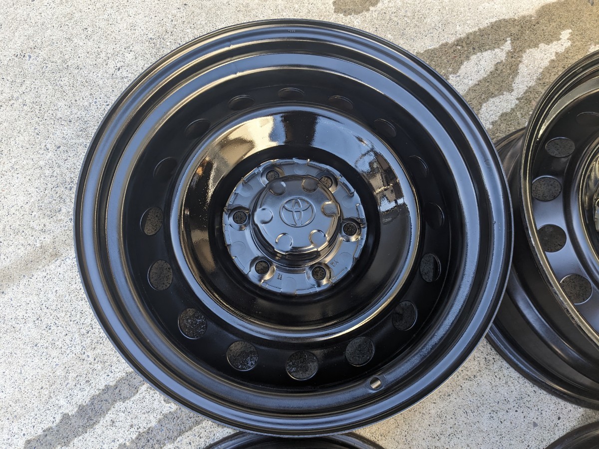 FJクルーザー 純正ホイール 17x7.5J+15 6H139.7 ランクル プラド ハイラックス サーフ ハイエース キャラバン スチールホイール トヨタ_画像7