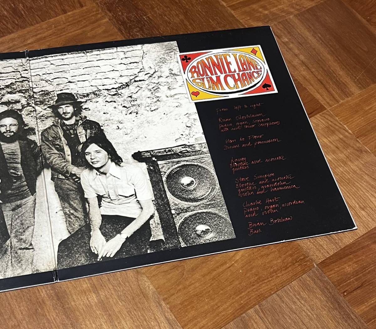 UK オリジナル　original原盤☆ Ronnie Lane's Slim Chance☆両面マト1Uマシン刻印☆超美品！SMALL FACES MODS☆ロニー・レイン☆_画像4