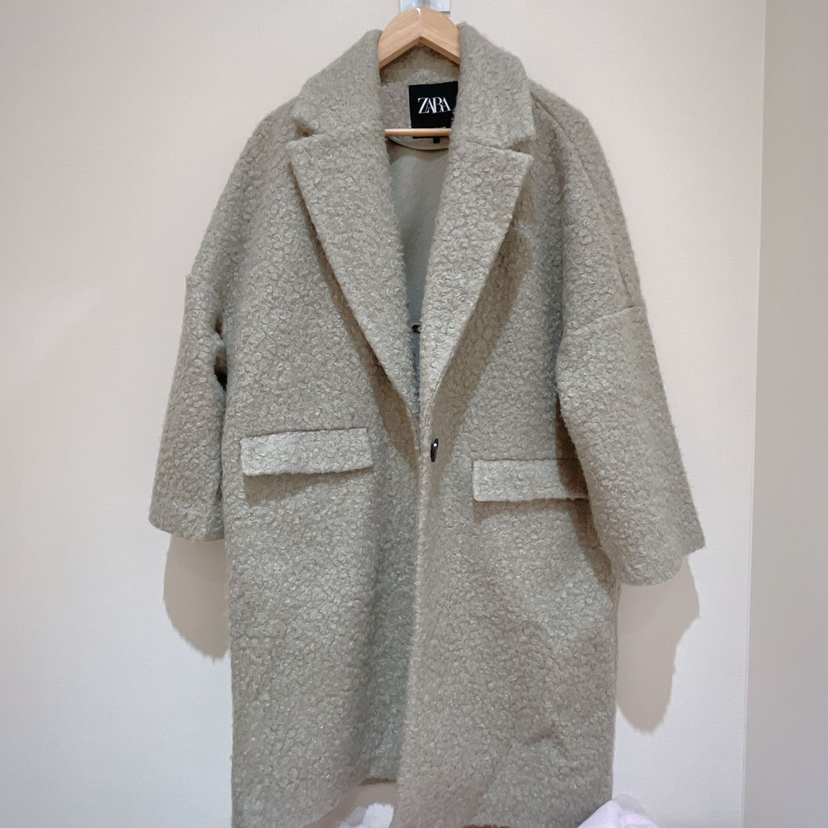 美品 ZARA 肩落ちプードルチェスターコート オーバーサイズ コート