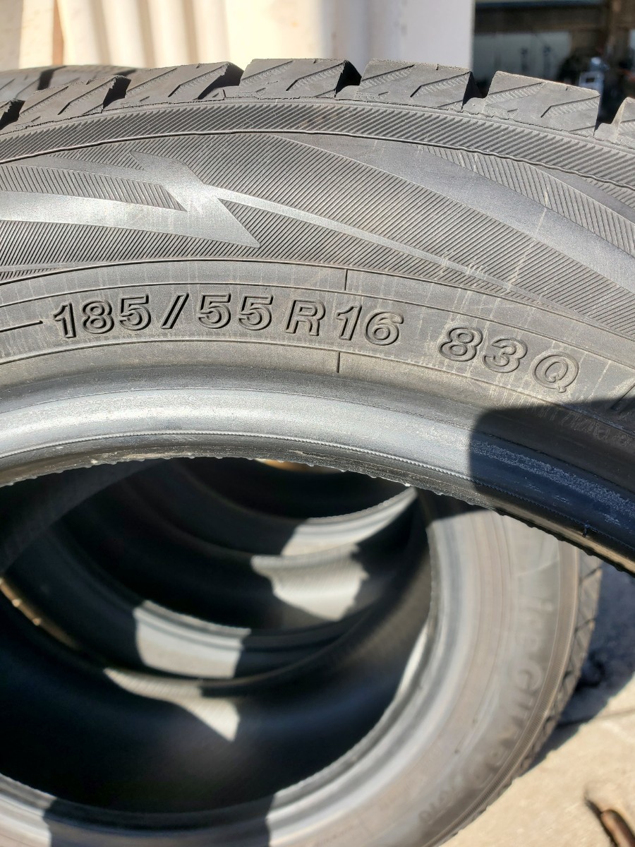 21年製バリ山 185/55R16 83Q ◆ヨコハマ ICE GUARD IG70◆ 2本 YOKOHAMA スタッドレス_画像3