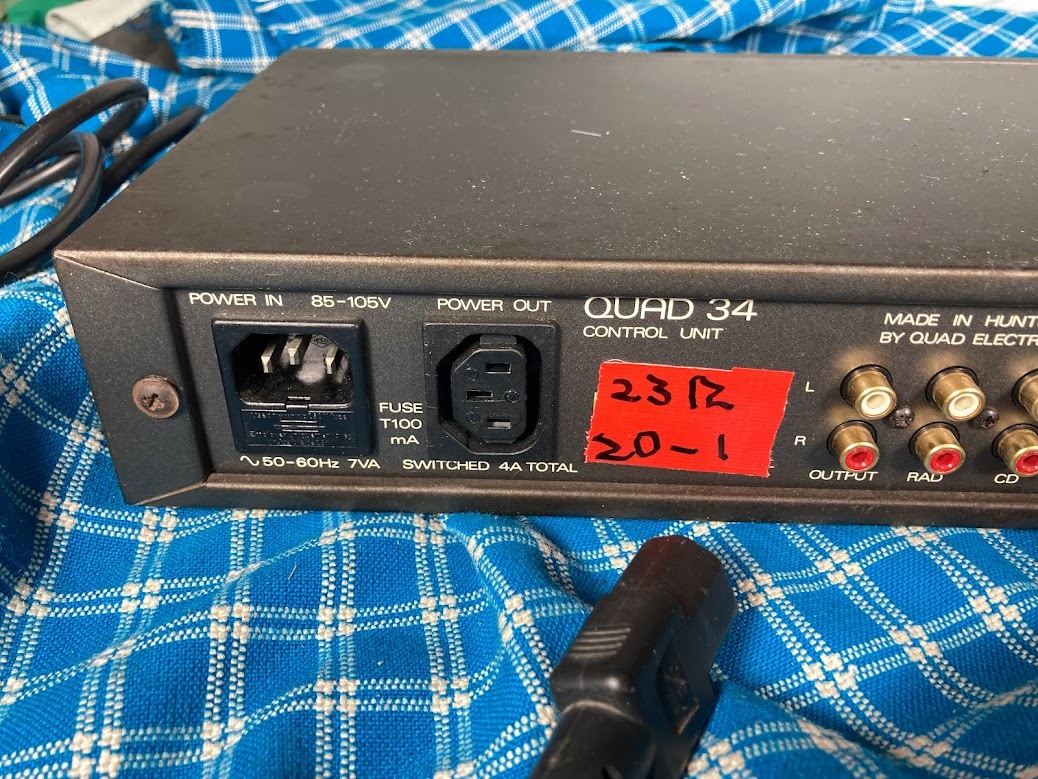 QUAD 34 プリアンプ 完動品 【3ヶ月保証】1982年11月発売 QUAD 34 プリアンプ 完動品 【3ヶ月保証】1982年11月発売