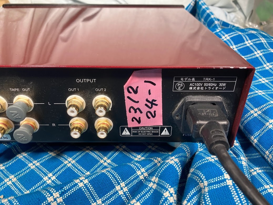 Yahoo!オークション - TRIODE TRK-1 SRPP 真空管プリアンプ 完動 Yahoo!オークション - TRIODE TRK-1 SRPP 真空管プリアンプ 完動