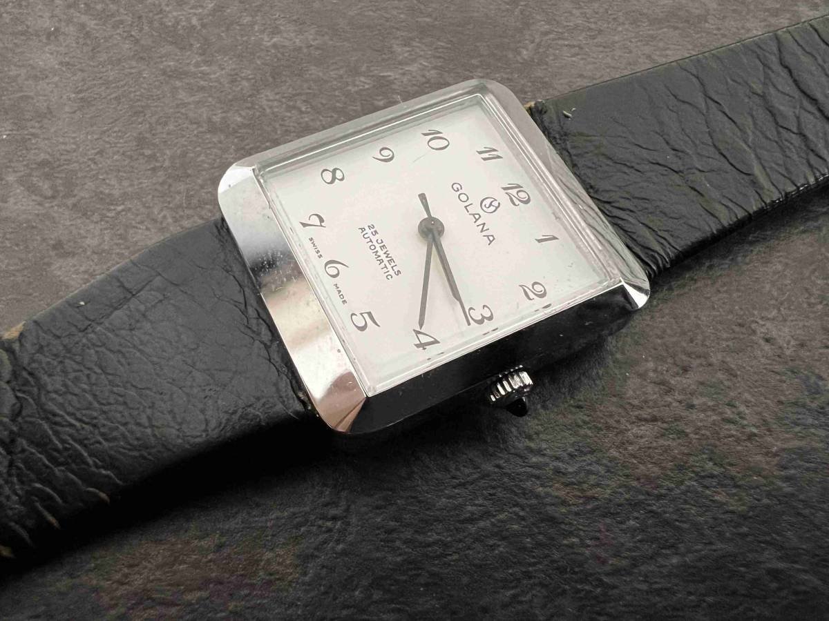 ct4375　Golana Swiss　腕時計 スイス製 ゴラナ 自動巻き 25石_画像4