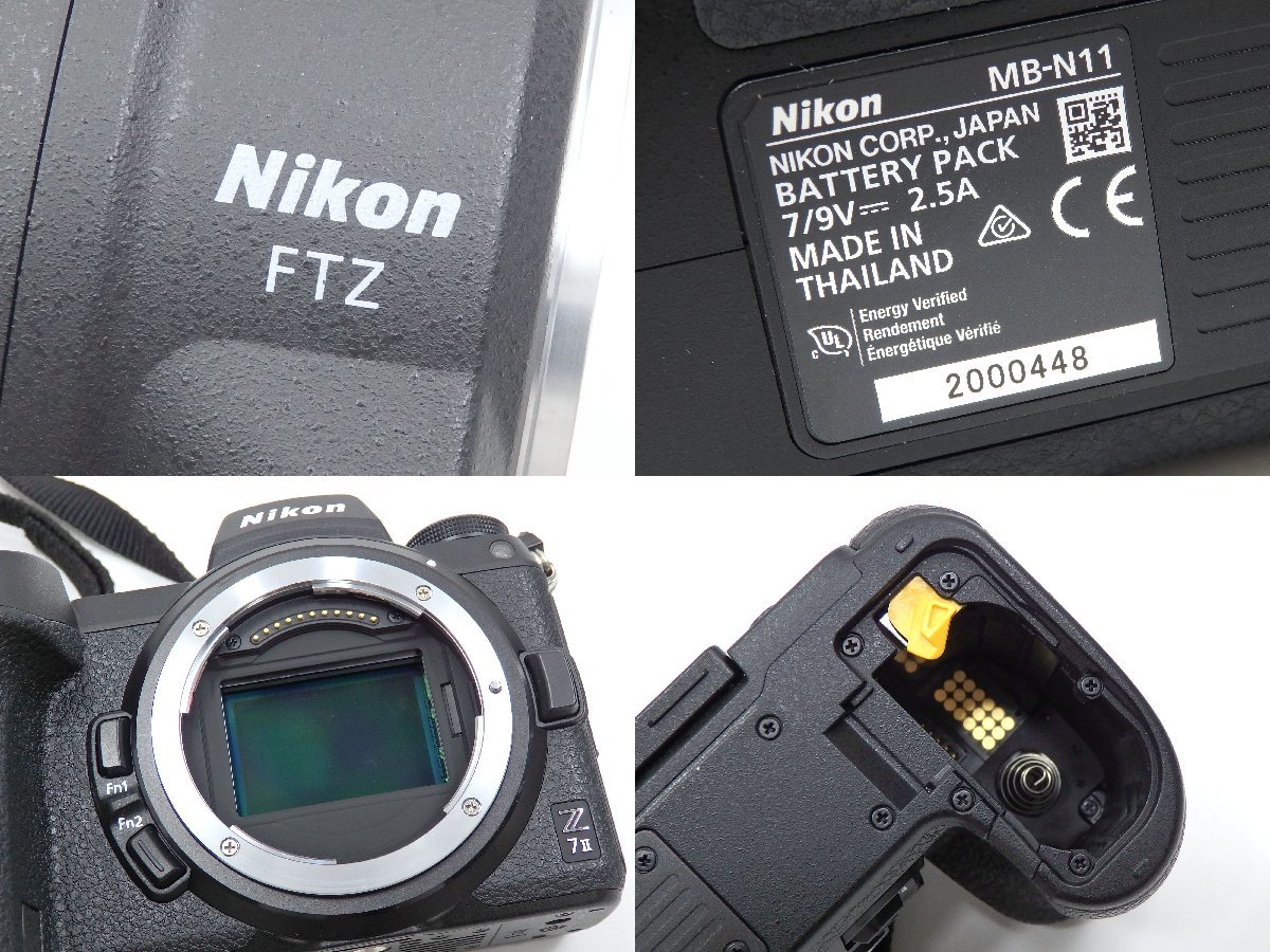 【中古】 ニコン Nikon Z 7II ミラーレスカメラ ブラック 黒 パワーバッテリーパック MB-N11 レンズ AF-S NIKKOR 24-70mm 1:2.8E ED_画像10