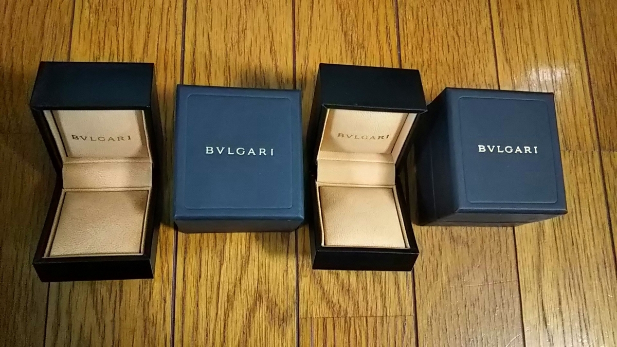 Подлинные и низкие цены хорошие товары Bvlgari Bulgari Ювелирные аксессуары корпус × 2 Бонус пустой коробка × 2 * 2 изображения