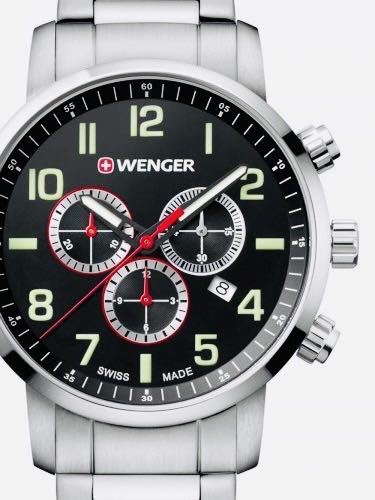 【電池交換済】WENGER ウェンガー ATTITUDE CHRONO 腕時計 01.1543.102の画像1