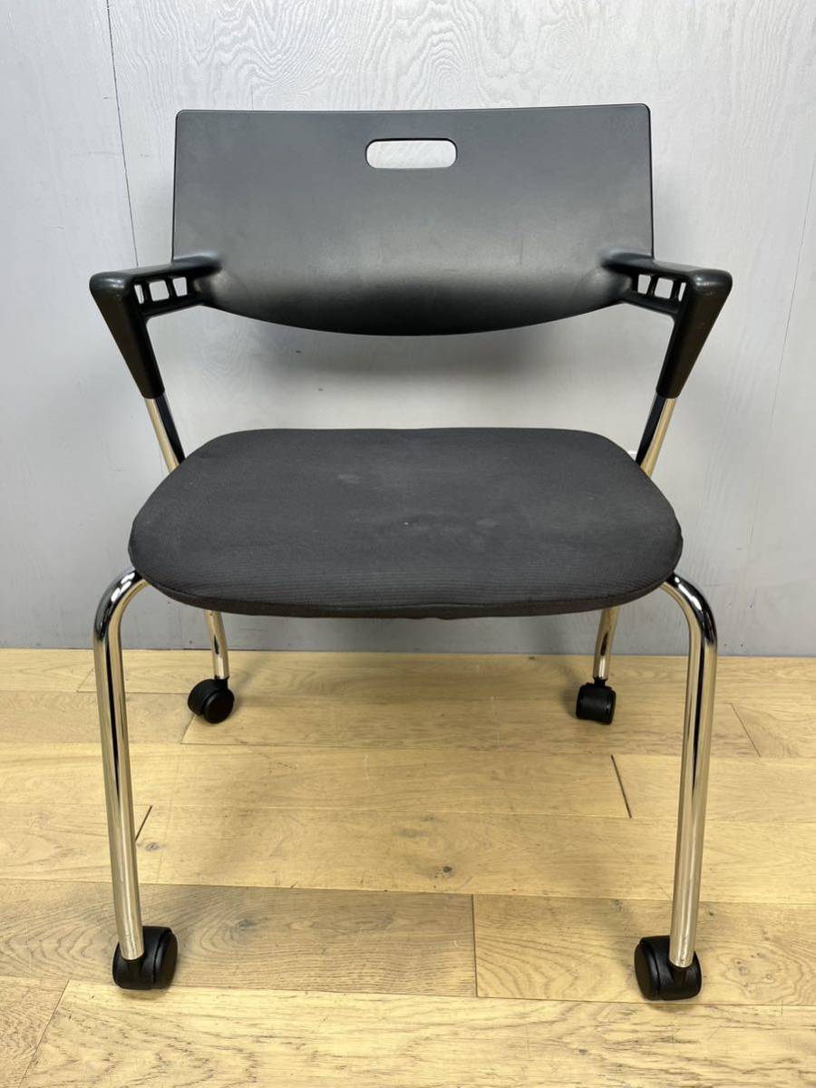 ♪♪【未使用品】オカムラ 折りたたみイス5脚組 ライトグリーン ♪♪【未使用品】オカムラ 折りたたみイス5脚組 ライトグリーン