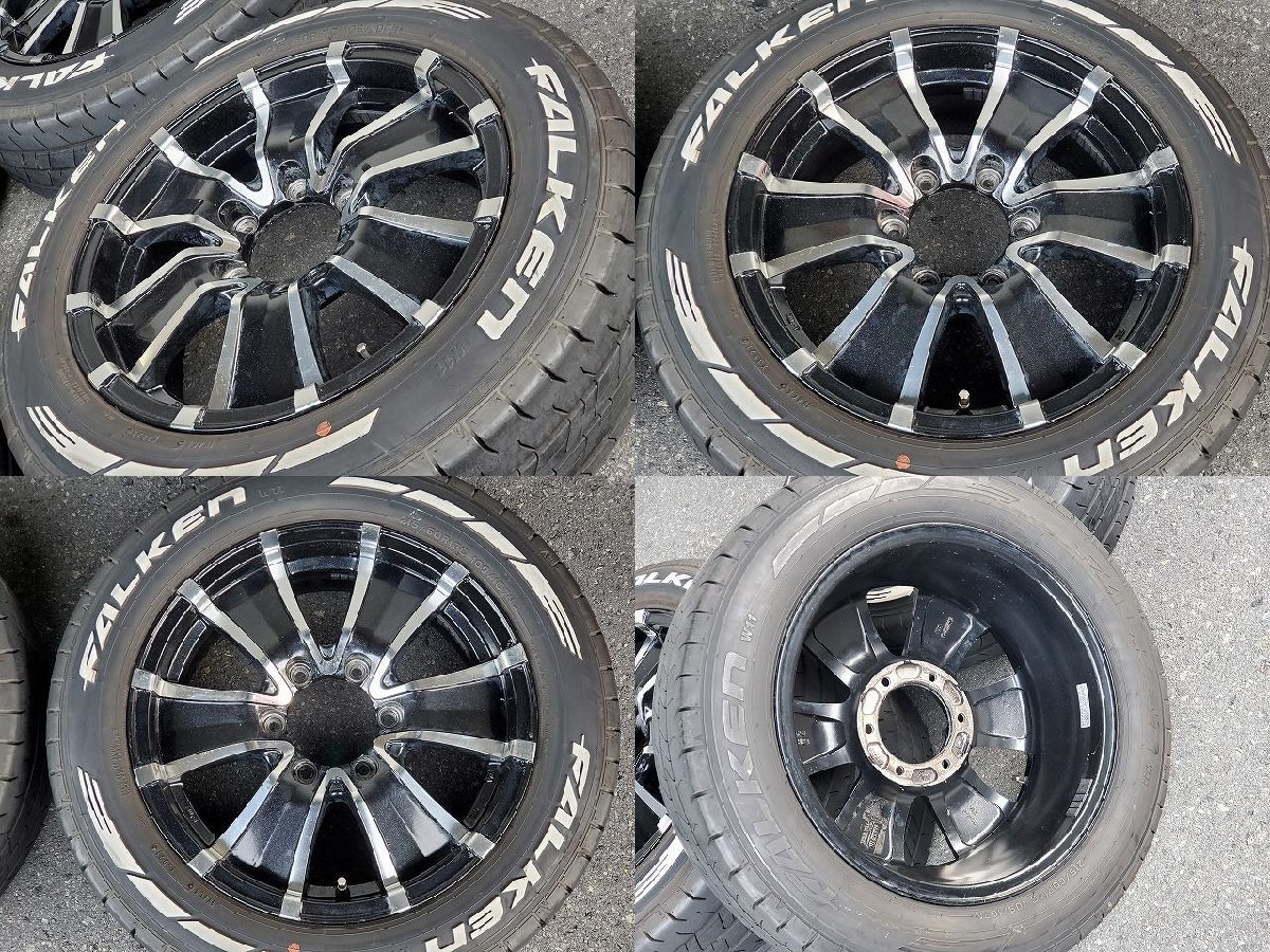 215/60R17インチ ウェッズマッコイズRT-1 7.0J +36 ファルケン W11 ホワイトレター ハイエース 200系 等 キャラバンは、はみだします。_画像3