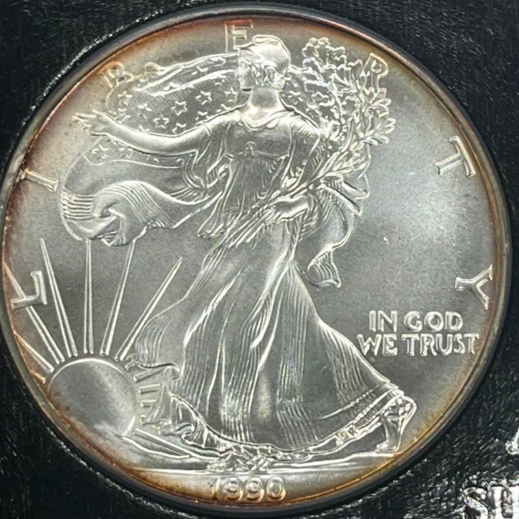 1トロイオンス ファインシルバー 1ドル ×2枚 ウォーキングリバティ イーグルコイン アメリカの画像4