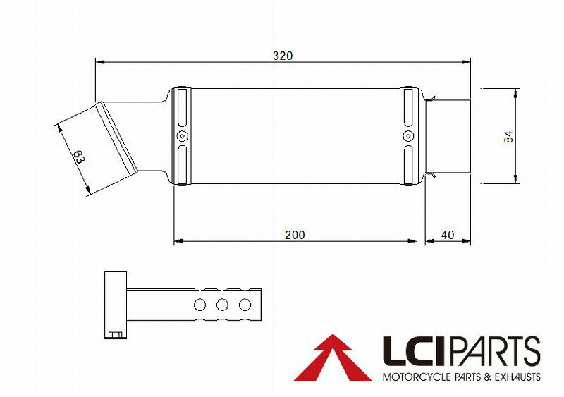 カワサキ ZX-25R SE 2023-2024 LCIPARTS LCI ショートカーボン スリップオン マフラー_画像3