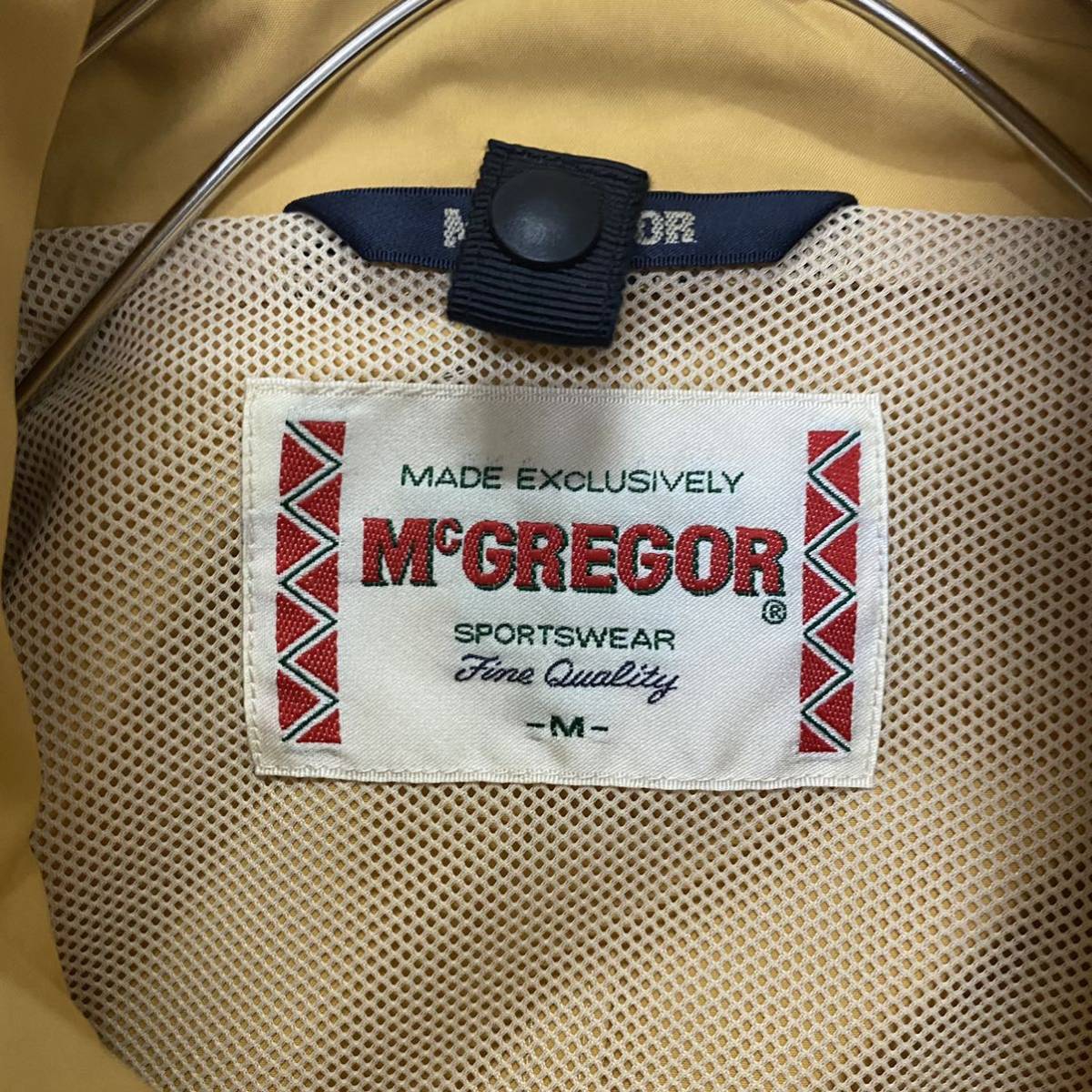 McGREGOR マックレガー ナイロンジャケット マウンテンパーカー サイズM イエロー 黄色 メンズ トップス 最落なし （J12）_画像6