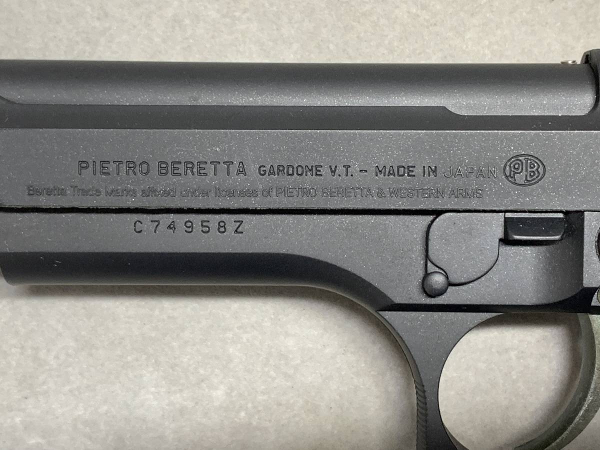 11＃G/2960　WA PIETRO BERETTA ピエトロ ベレッタ MOD.92F ガスガン 　現状/未確認　60サイズ_画像9