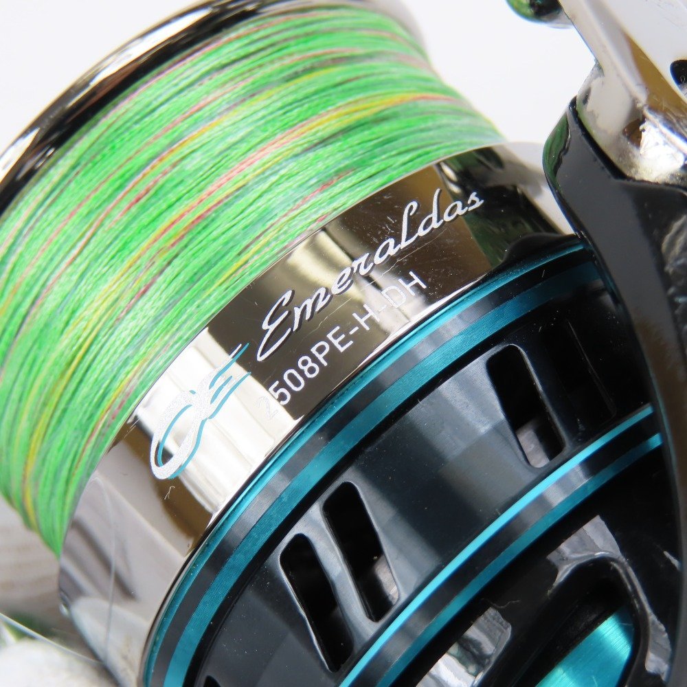 68193★1円スタート★Daiwa ダイワ 綺麗 エメラルダス 2508PE-H-DH スピニング リール フィッシング 釣具 055987 スポーツ用品_画像8