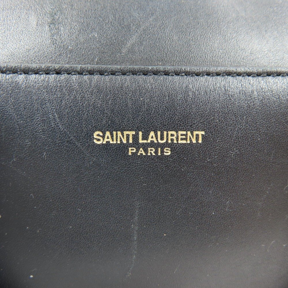 68371★1円スタート★SAINT LAURENT サンローラン 中極美品 ベイビーダッフル 2WAY ミニボストン ハンドバッグ レザー ブラック_画像9