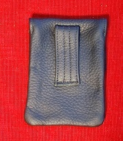 Ｎo.10 Ｓoft Ｌeather Ｕtility Ｐouch・黒ヌメ革ポーチ・高さ:12cm 幅：8㎝マジックテープ開閉・Made in USA_画像2