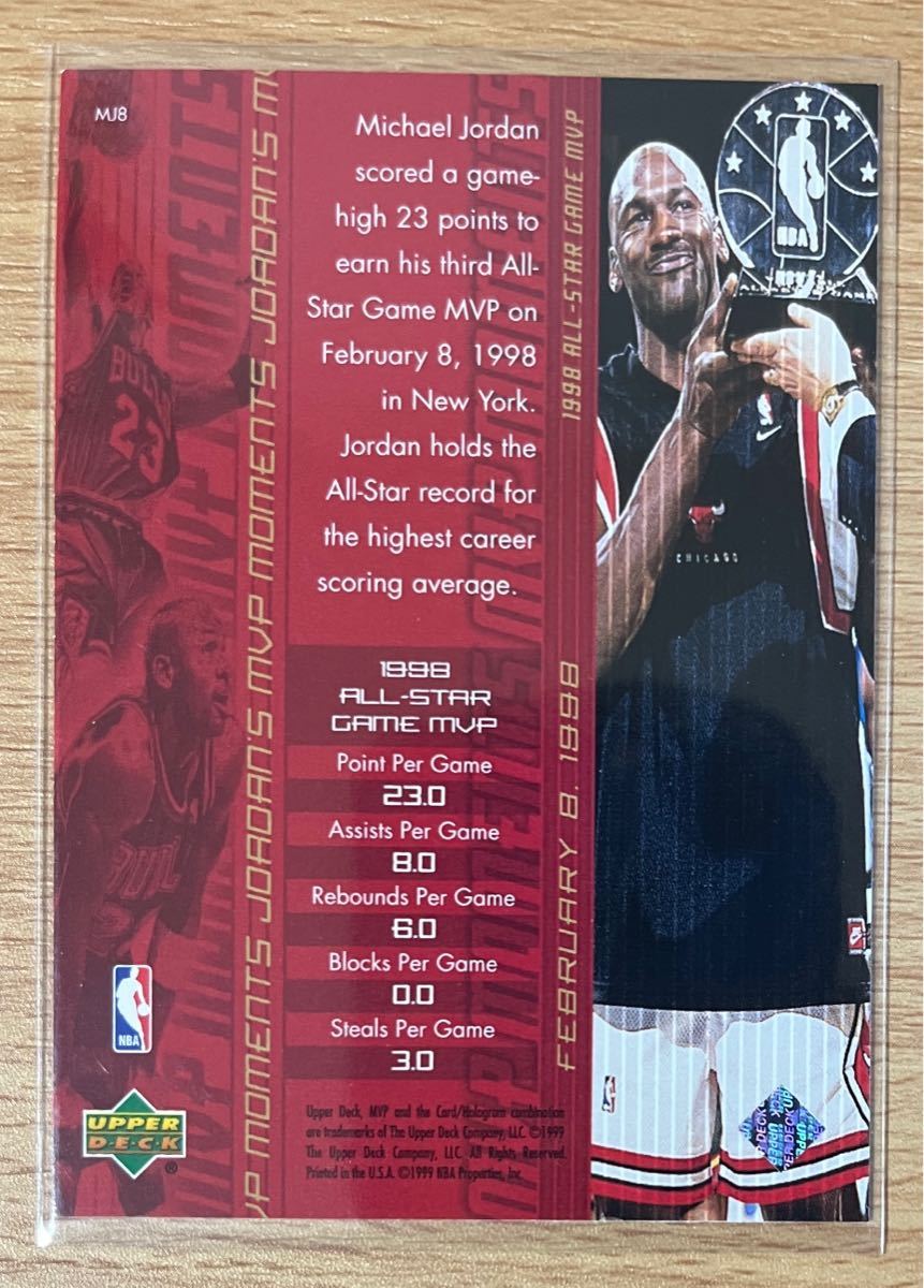 Michael Jordan 1999-00 UPPER DECK MVP #MJ8 マイケル・ジョーダン _画像2