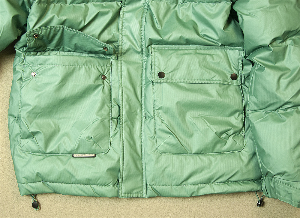 NFY351-2XL　メンズ 厚手アウターフード　防風防寒　高品質ダウンジャケット ヨーロッパ発売 　ショートコート　緑_画像5