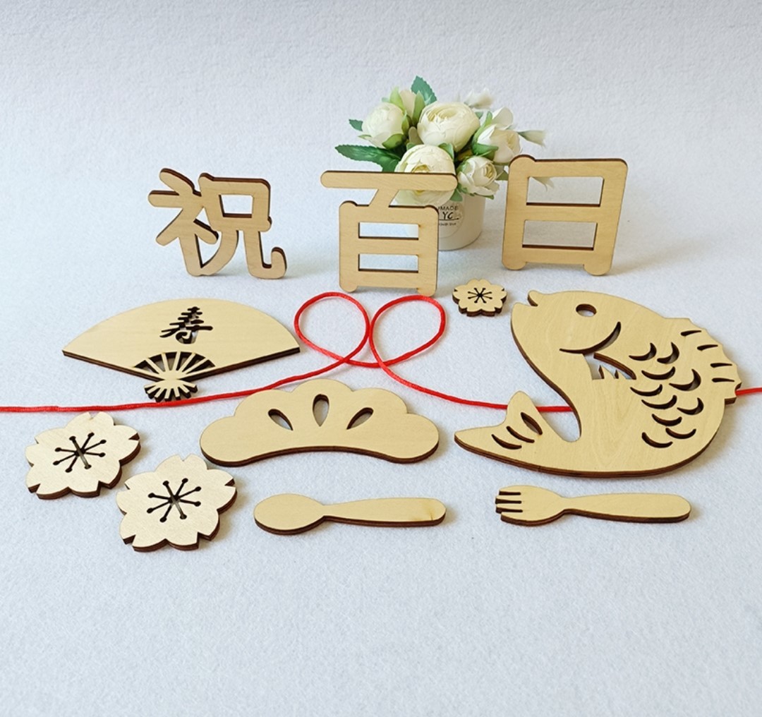  new goods! free shipping! 100 day festival . letter banner wooden 12 kind set decoration memory photographing weaning ceremony Okuizome baby decoration wood letter natural 