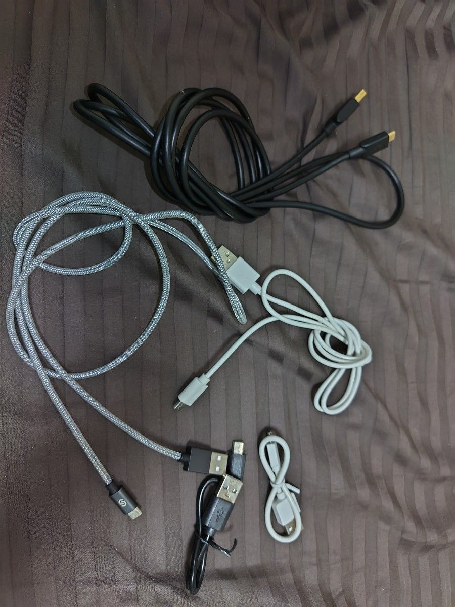 USB ケーブル セット Type-A MicroUSB Type-B 2.0 0.2m 0.3m 1m 1.8m  