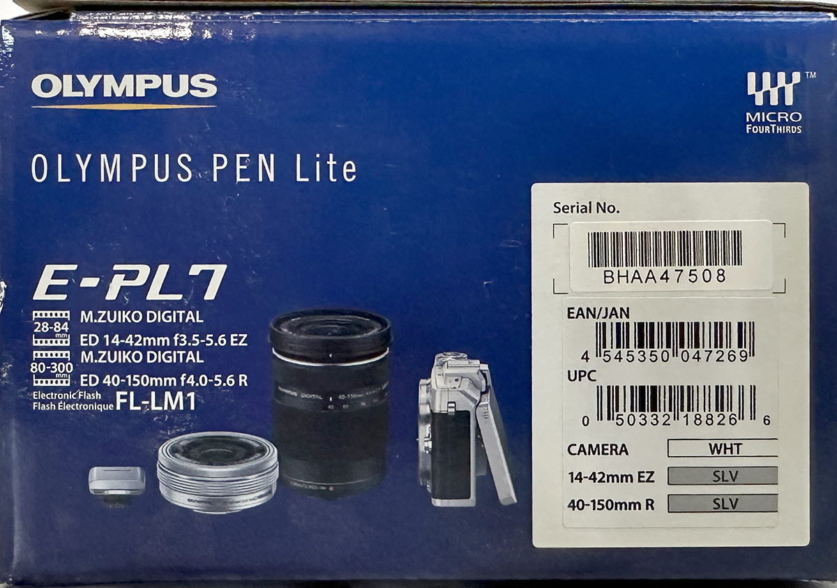 極上品 Olympus Pen Lite E-PL7 オリンパス ペンライト ホワイト ダブルズームキット M.ZUIKO DIGITAL 14-42mm 3.5-5.6 /40-150mm 4-5.6 _画像2