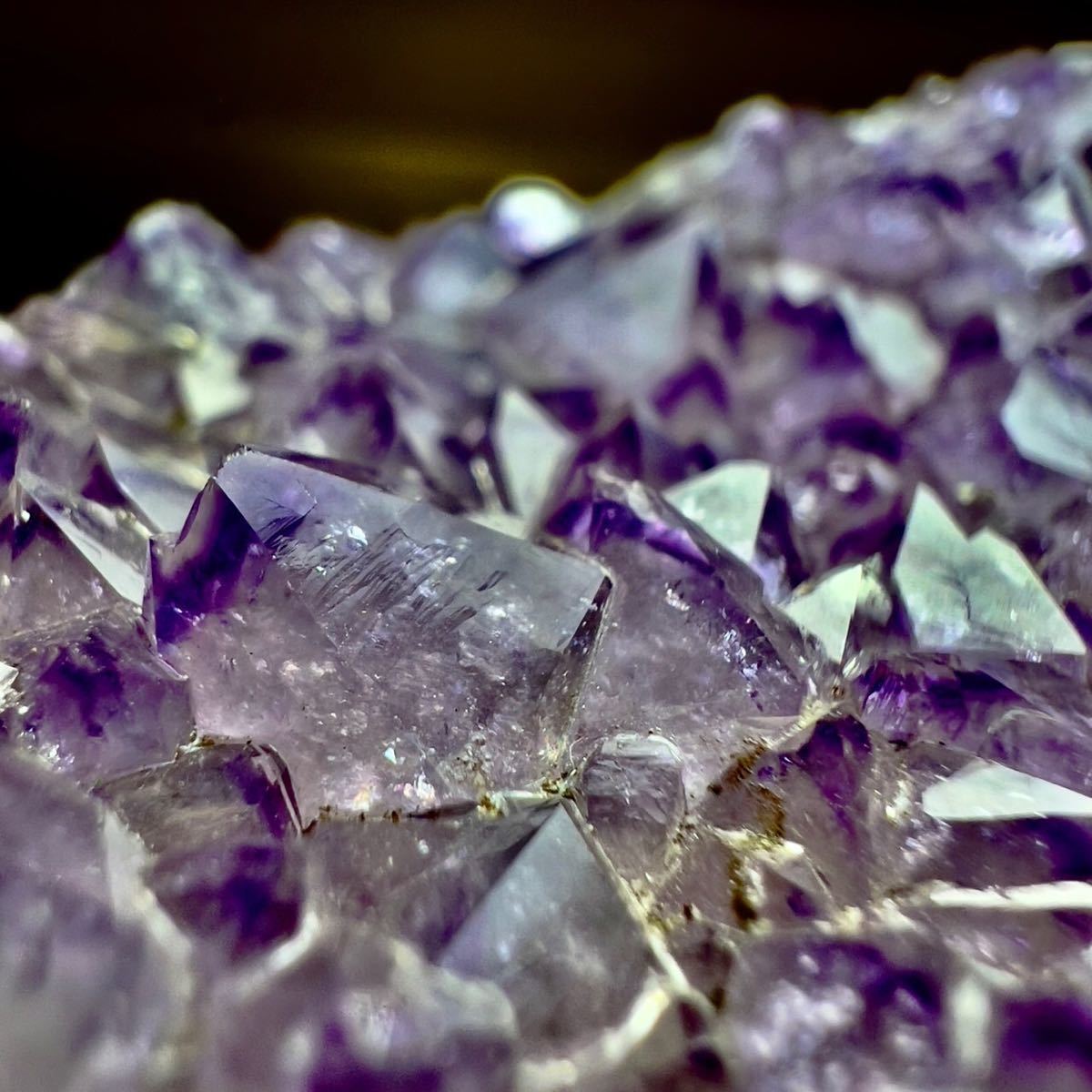 アメジスト ドーム ファントム 紫水晶 レインボー 虹 ウルグアイ産 天然石 原石 鉱物 鉱物標本 石_画像10