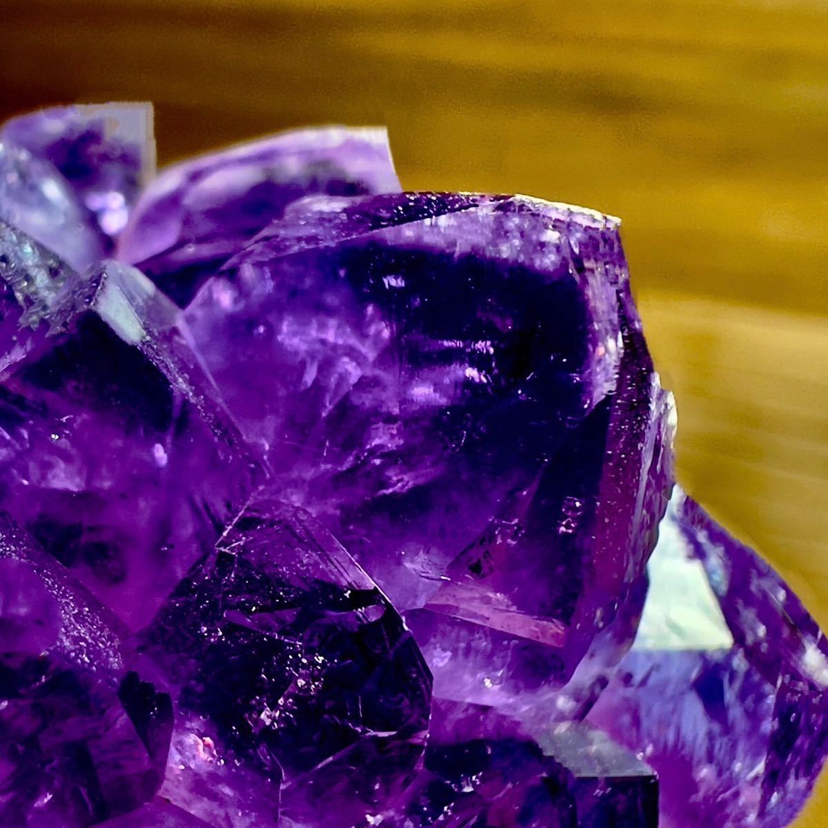 アメジスト ドーム ファントム 紫水晶 レインボー 虹 ウルグアイ産 天然石 原石 鉱物 鉱物標本 石_画像8