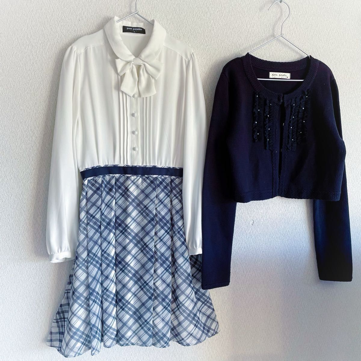 美品 pom ponette junior ポンポネットジュニア フォ-マル 美品 pom ponette junior ポンポネットジュニア フォ-マル