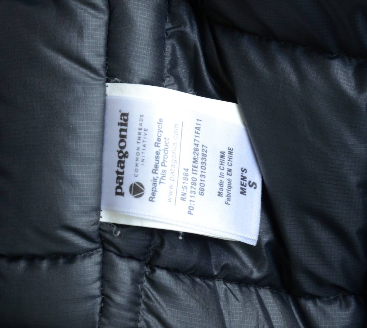 パタゴニア patagonia WANAKA DOWN JACKET ダウンジャケット 黒 size S_画像6