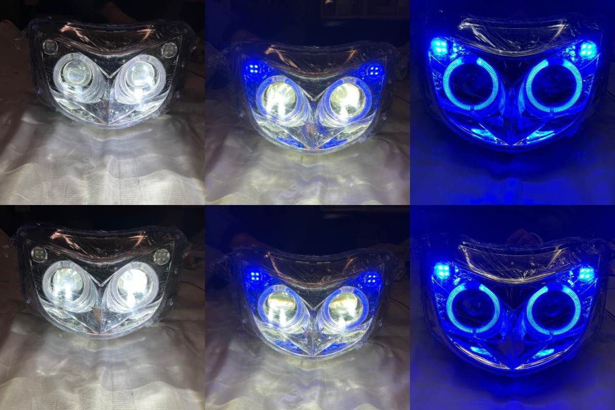 マジェスティ 250/C SG03J ヘッドライト バルブ 付 LED 青_画像4