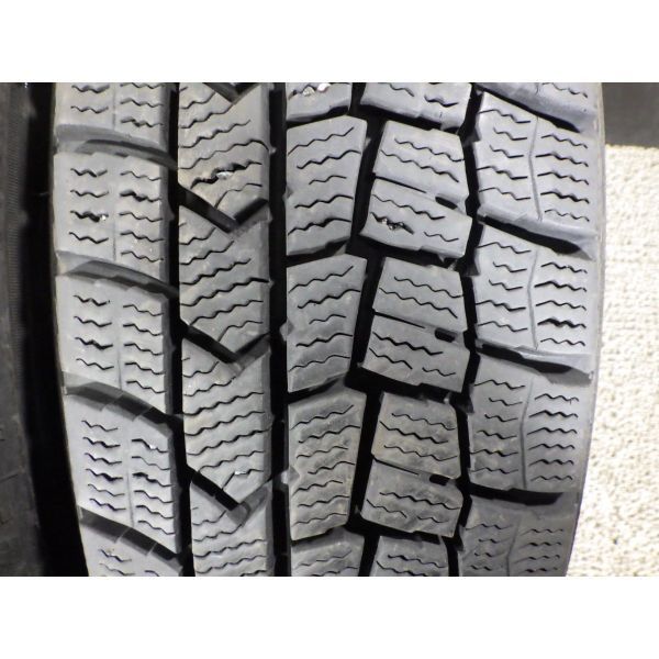 ダンロップ WINTER MAXX WM02 155/65R13 4本SET◎2020年製8~9分山スタッドレス◎中古 1本に片減り 1本に段減りあり◎旭川手渡し可_画像5