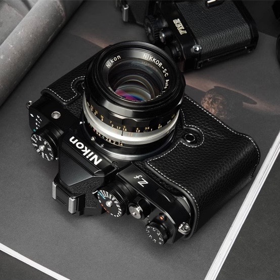 高級本革 Nikon Zf 専用ケース 黒 ブラック 新品 ニコン