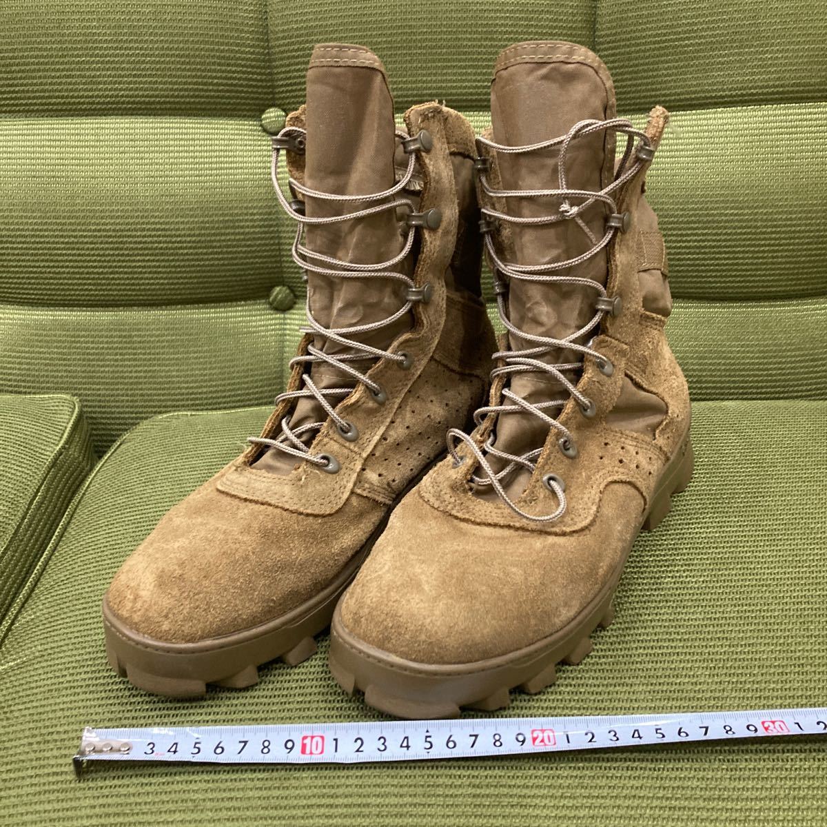 YK-5493 #200 中古品 ミリタリー系 ブーツ vibram ビブラム USA10 M EU43 UK9 #登山 # RKC091 USMC tropical boot 海兵隊 米軍 放出品_画像1