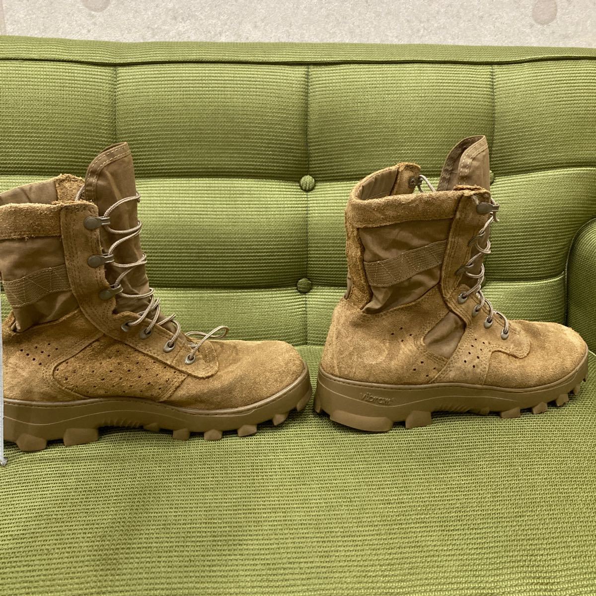 YK-5493 #200 中古品 ミリタリー系 ブーツ vibram ビブラム USA10 M EU43 UK9 #登山 # RKC091 USMC tropical boot 海兵隊 米軍 放出品_画像5