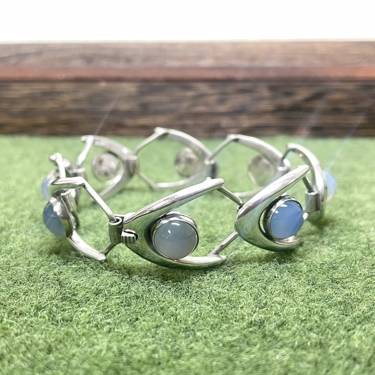 ヴィンテージ ブレスレット ムーンストーン Silver 925 デンマーク Arne Johan