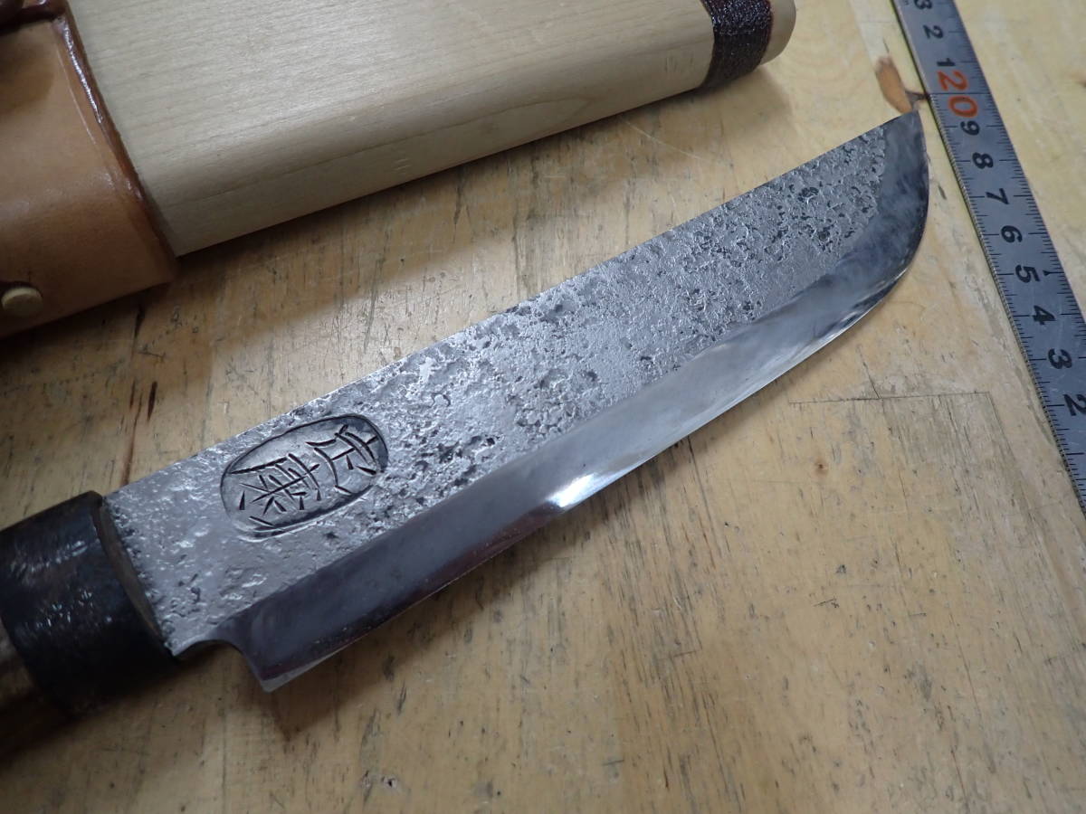 [F18A] Tokyo. .. магазин удар режущий инструмент .. произведение мачете цуригината японский стиль нож ножны нож лезвие толщина. примерно 5mm. -слойный толщина чувство есть.
