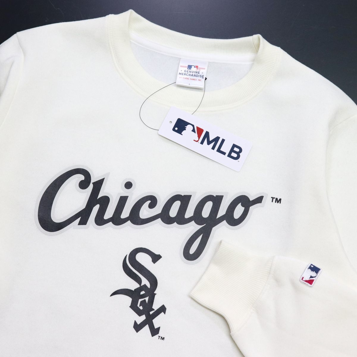 ★シカゴ ホワイトソックス White Sox MLB 新品 メンズ 保温 裏起毛 スウェット トレーナー XLサイズ [C0361MAT-N9-LL] 一 三 参★QWER★_画像1