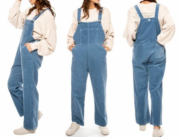 ★ビラボン BILLABONG 新品 レディース COURDUROY OVERALL オーバーオール コーデュロイサロペット M[BB014703-DNM-M]一 四 壱★QWER_画像3