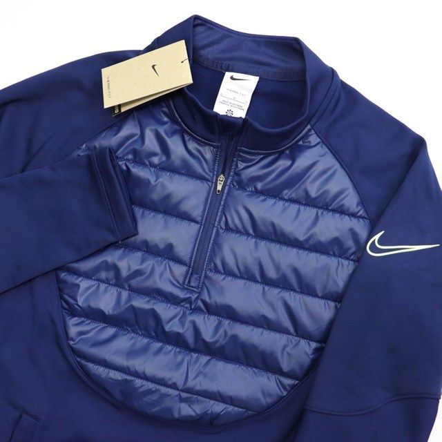 ★ナイキ NIKE 新品 メンズ 保温 中綿 裏起毛 アカデミー ドリルトップ トレーニング 長袖 シャツ Mサイズ[DC9169-492-M] 三 壱★QWER★_画像1