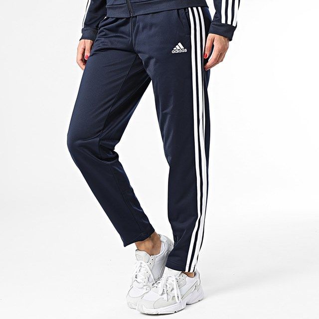 ★アディダス ADIDAS 新品 レディース W ESS 3ストライプス トリコット トラックスーツ 上下セット 紺[SETHM1914] 五 零★QWER★_画像5