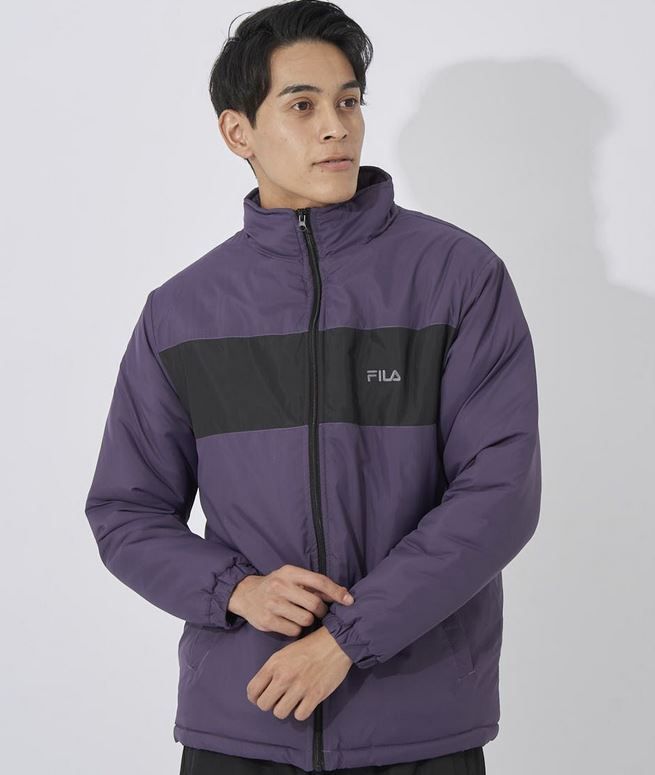 ★フィラ FILA 新品 メンズ 保温 防寒 厚手 防風 UVCUT 高品質 中綿 ウインド ジャケット Mサイズ [443360-PPL-M] 一 二 壱★QWER_画像3