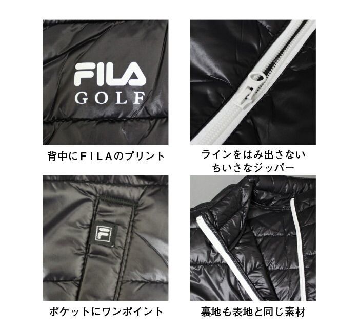 ★フィラ FILA ゴルフ GOLF 新品 メンズ 暖かい 保温 撥水 中綿 ジャケット ジャンパー ブルゾン XLサイズ [787272-OG-LL] 一 二 参★QWER_画像3