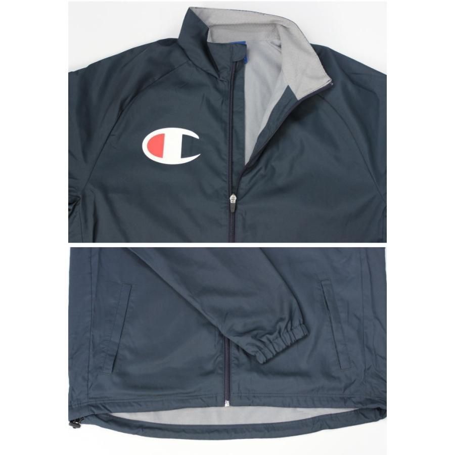 ★チャンピオン Champion 新品 定価15180円 ウインドブレーカー 裏起毛 撥水 保温 防風 上下セット 紺 [SETC3QSC25-370-XXL] 五 零★QWER_画像10