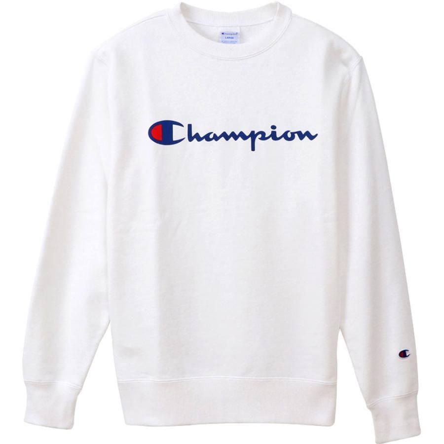 ★チャンピオン Champion 新品 メンズ 快適 コットン100％ カジュアル スウェット トレーナー 白 Mサイズ[C3Q002-010-M] 三 壱★QWER★_画像2