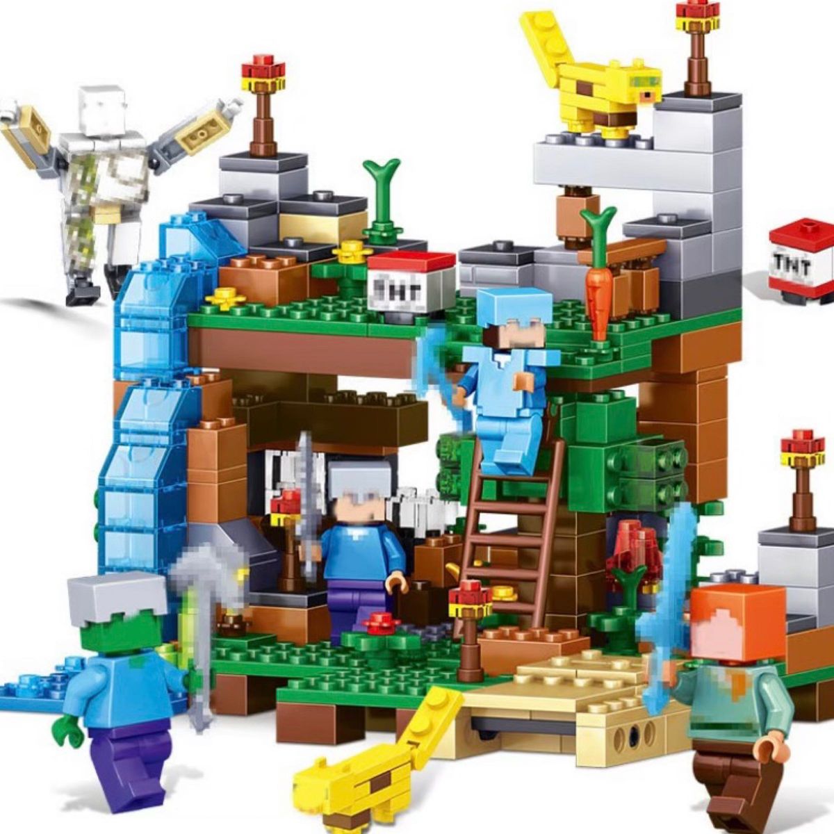 【売れてます！】マインクラフト マイクラ レゴ レゴ互換  洞窟セット 4つの村  LEGO Minecraft クリスマス