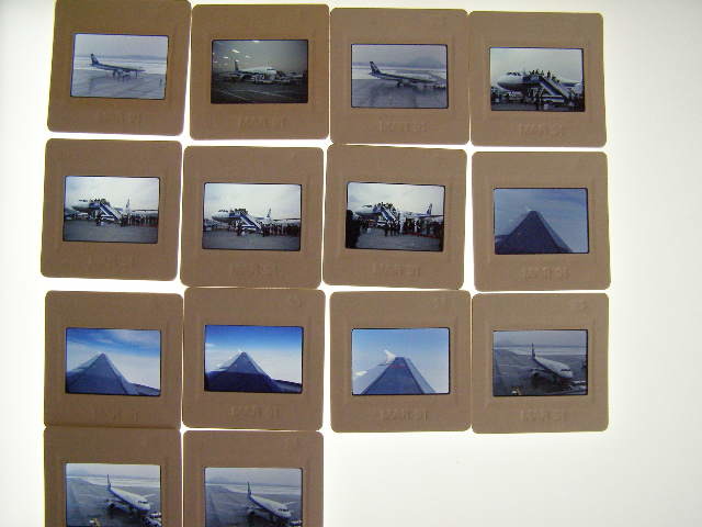 (1f312)227 写真 古写真 飛行機 旅客機 ANA エアバス A320 就航 羽田-山形 1991.3.16 フィルム ポジ まとめて 34コマ リバーサル スライド_画像6