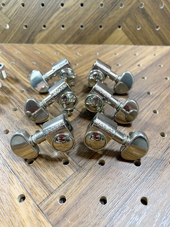 【送料無料】希少　グローバー　Grover 106　ロックペグ　Rotomatic Self Locking Machine Heads　ニッケル_画像2