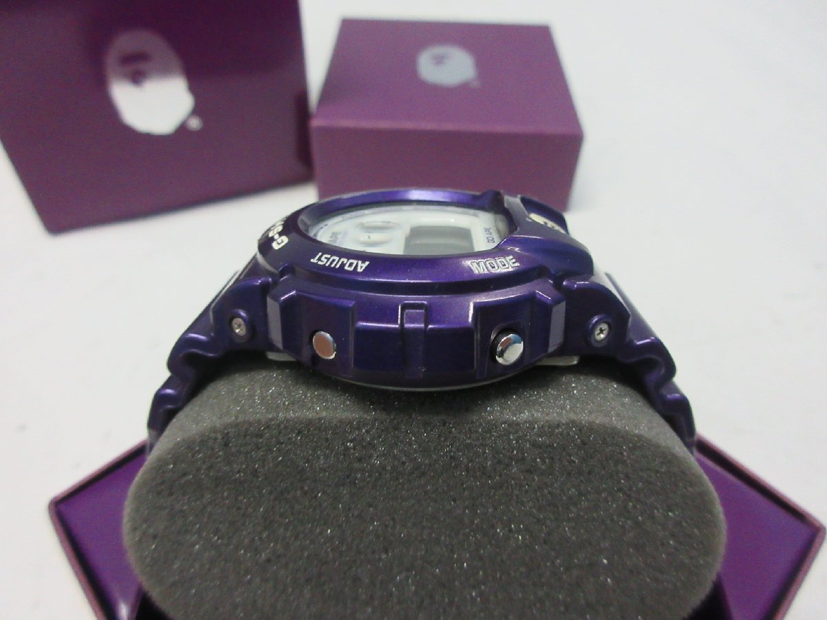 1000円～新品電池交換済み Gショック G-SHOCK × アベイシングエイプ A BATHING APE 2010SS 1000個限定 三つ目 DW-6900 腕時計_画像5