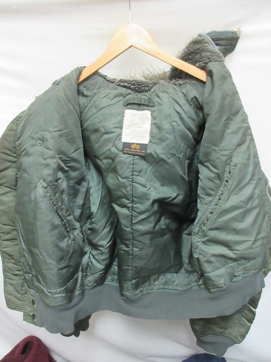 1000円～アルファ ALPHA INDUSTRIES N-2B フライトジャケット USA製 サイズL_画像5