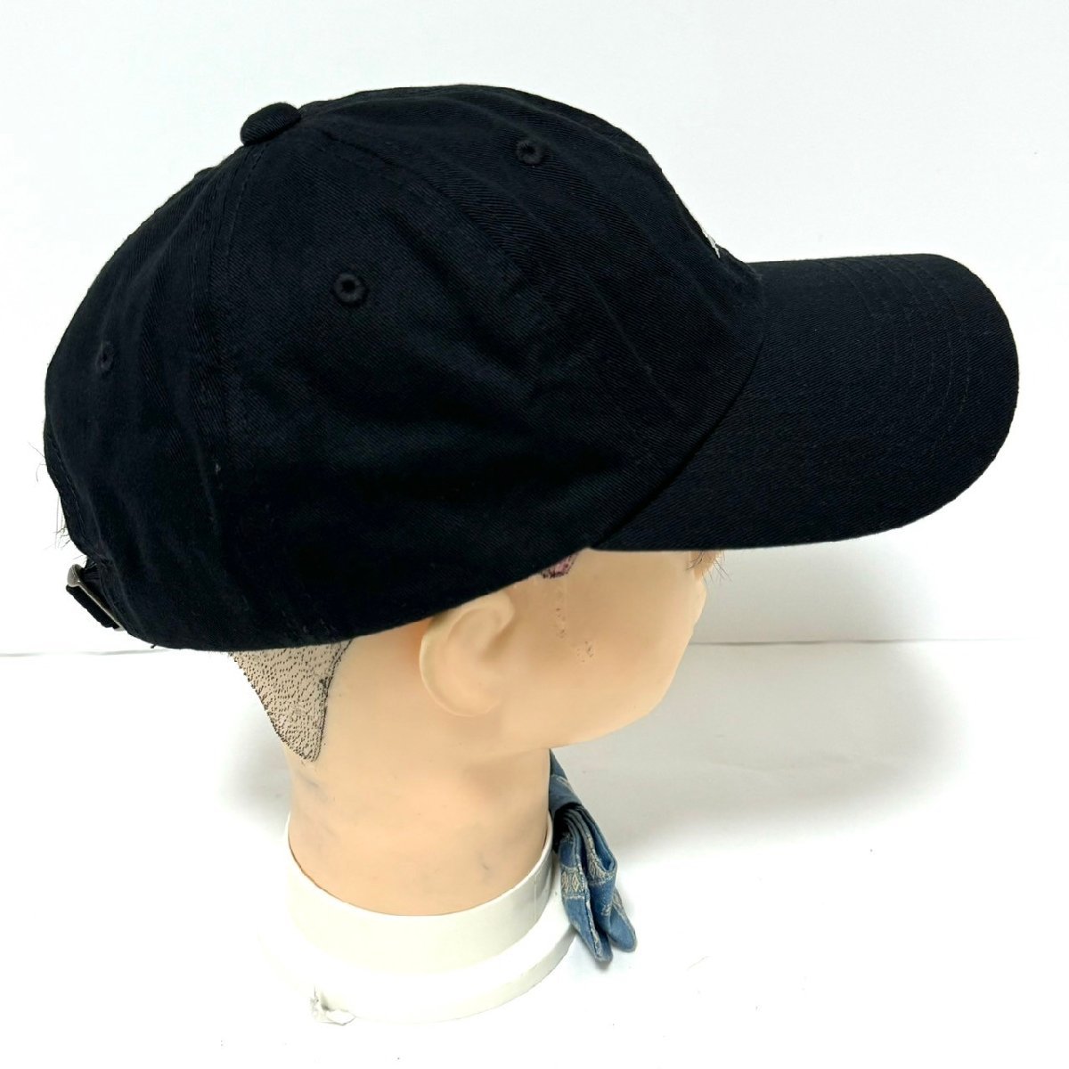 (^w^)b STARTER HEADWEAR スターター キャップ 帽子 ロゴ 刺繍 シンプル スポーツ 6パネル ストラップ ベルト 黒 OSFM 57～59㎝ C0796EE_画像3