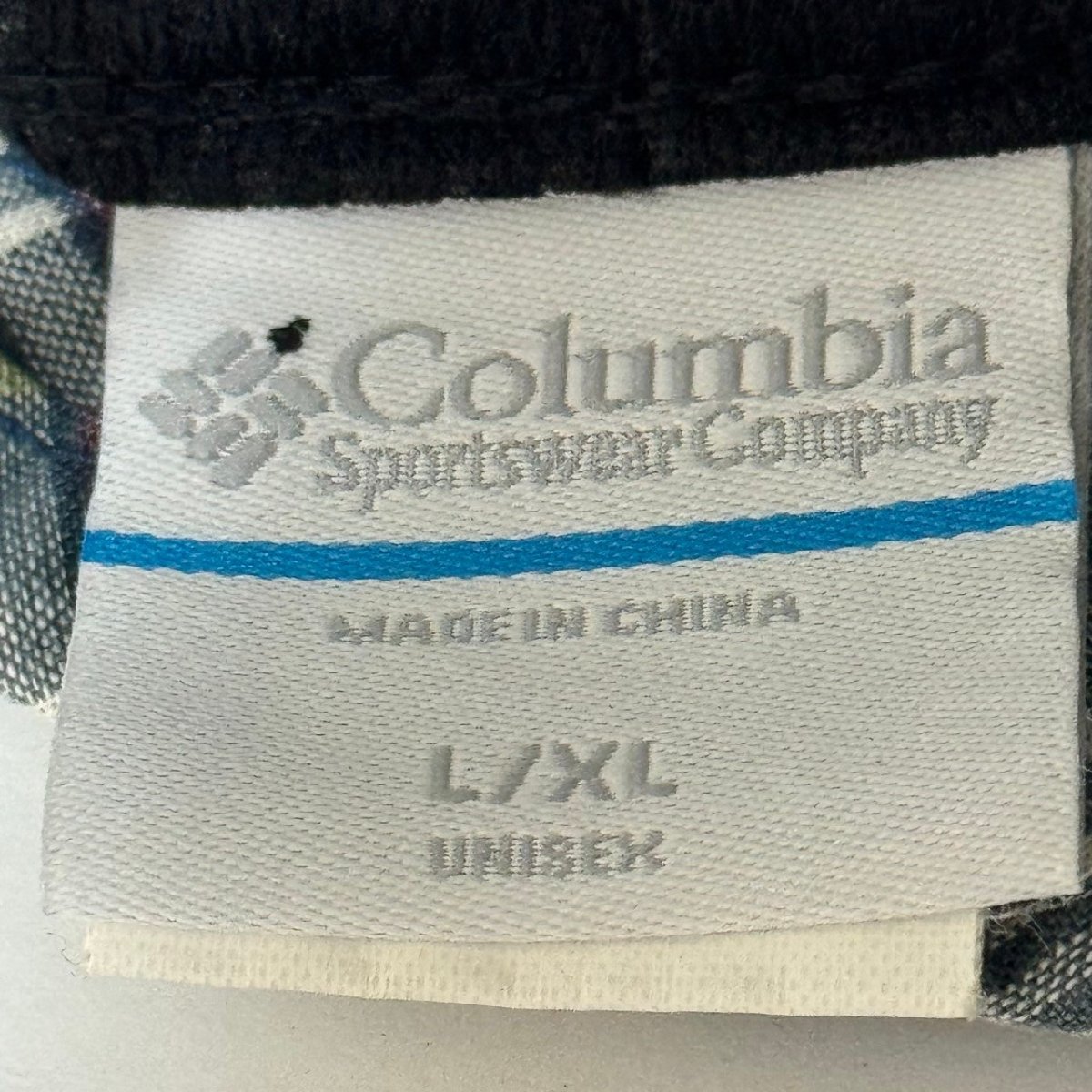 (^w^)b Columbia コロンビア チェック 柄 サファリ バケット ハット 帽子 あご紐 飛び防止 サイズ 調節 ドローコード 緑青系 L/XL C0741EE_画像9